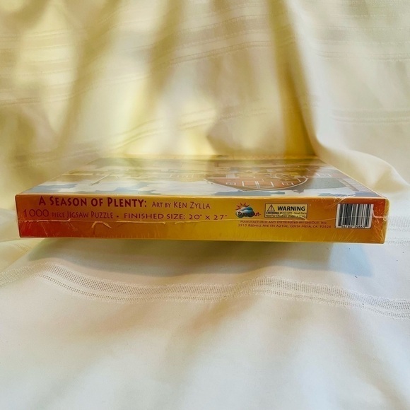 Jigsaw Puzzle A Season of Plenty 1000 Pc 20” X 27” SunsOut NEW SEALED Made in US - Picture 6 of 6